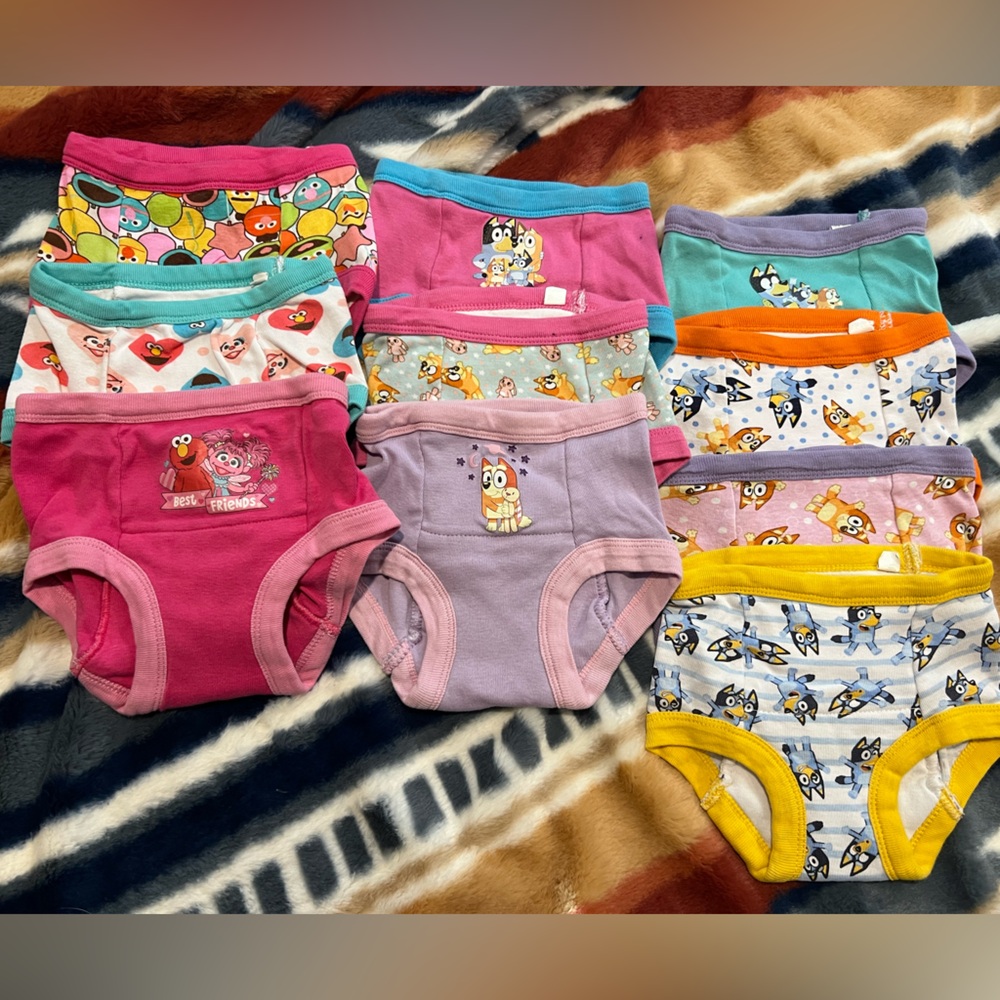 Bluey and Elmo Potty Training Underwear - Size  18m
